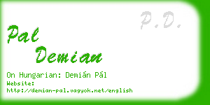pal demian business card